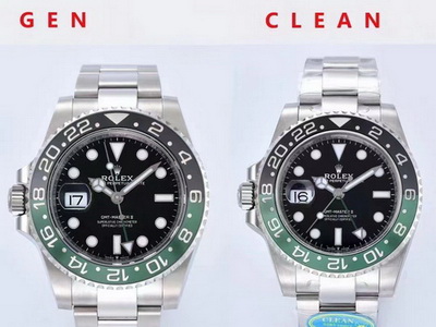 C/CLEAN Factory Replicates Rolex GMT-MASTER 2 m126720vtnr-0002 Genuine vs Fake Picture Comparison
