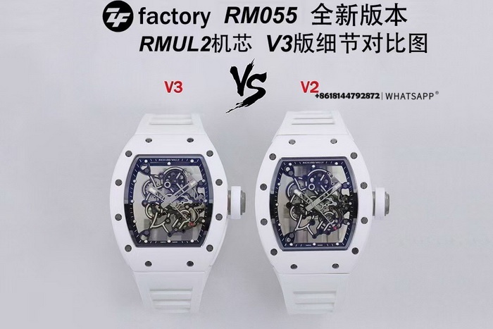 ZF Factory Richard Mille RM-055 V3 Tourbillon super clone Watch 第3张