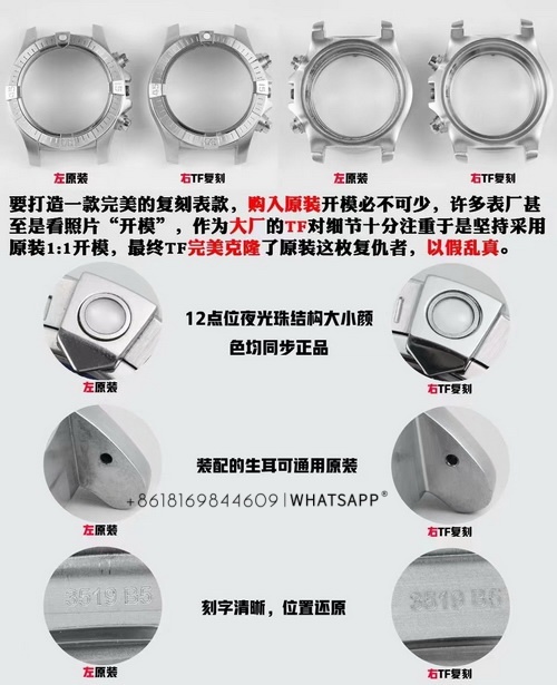 1:1 Breitling AVENGER Replica Watch vs. Authentic Product Picture Introduction 第4张