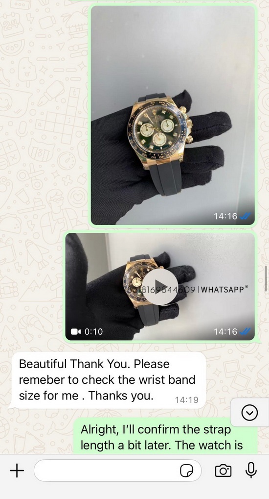 Transaction record of Rolex Daytona 4131 movement purchased by a customer from South Africa 第3张