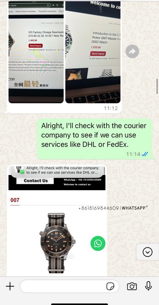 Transaction records of 4 replica watches purchased by an old customer from the United States 第3张