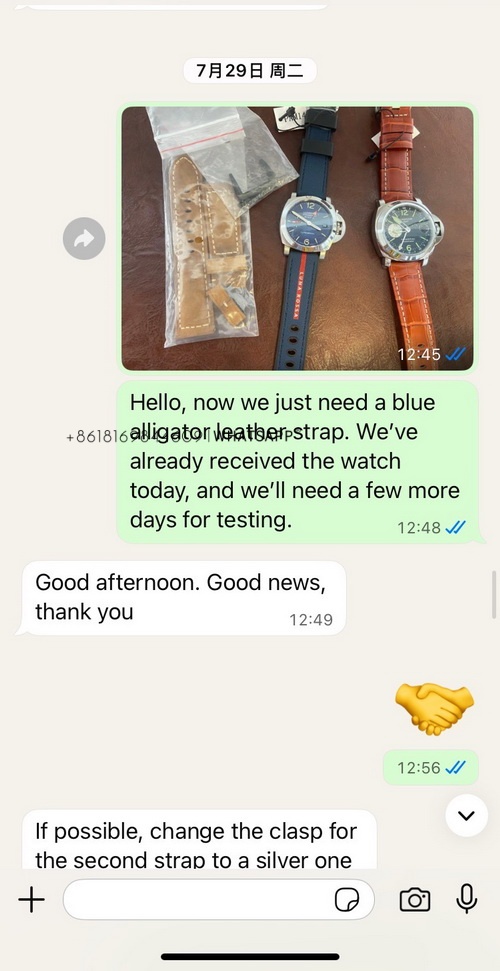 Two Panerai replica watches purchased by an old customer from Russia. 第2张