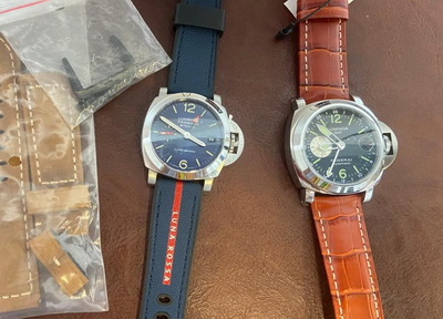 Two Panerai replica watches purchased by an old customer from Russia.
