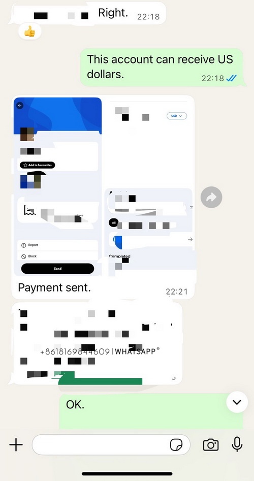 Transaction screenshot of the Omega Seamaster 210.92.44.20.01.001 purchased by customer UK 第2张