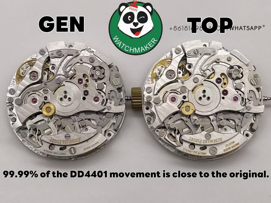 Super Clone Audemars Piguet Royal Oak 26240 with 4401 Movement — Comparison with the Genuine Version 第6张