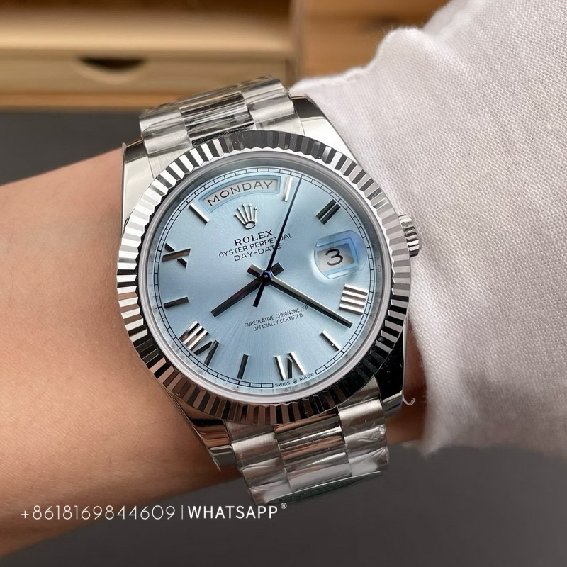 Rolex Day-Date M228236-0012 (Ice Blue Dial) Super Clone Watch for Sale 第4张