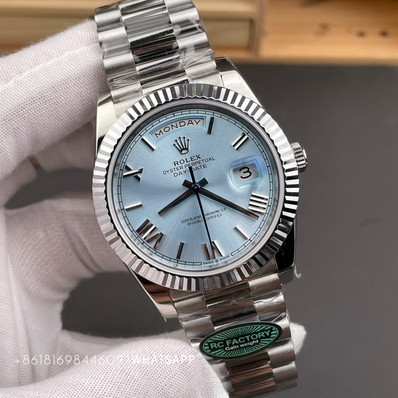 Rolex Day-Date M228236-0012 (Ice Blue Dial) Super Clone Watch for Sale 第2张