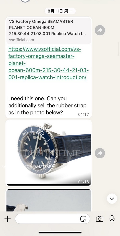 Transaction record of Omega Seamaster 600 purchased by a Russian customer 第1张