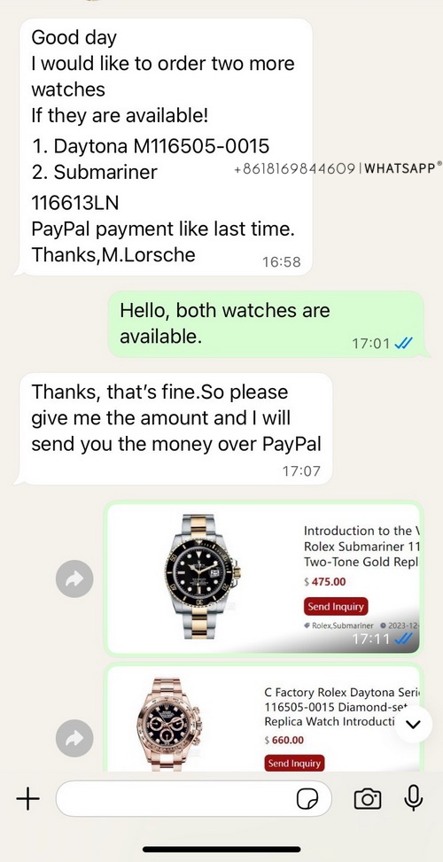 Rolex Daytona and Rolex submaeriner purchased by an old German customer 第1张