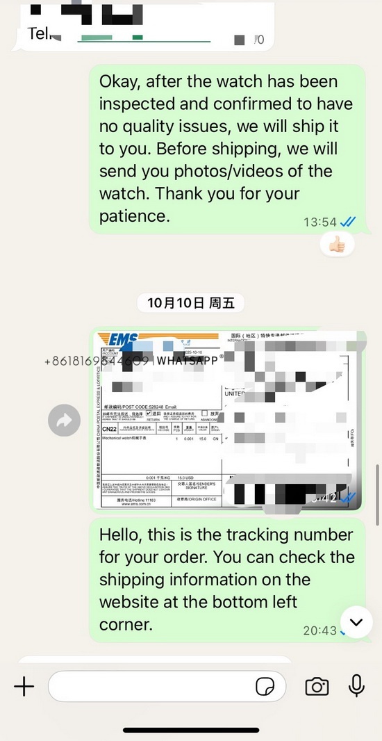 A Cartier Tank replica watch purchased by an old customer from the UK 第3张