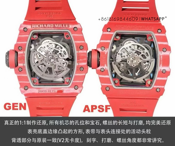 1:1 Replica Richard Mille RM35-02 -Comparison with the genuine version review 第4张