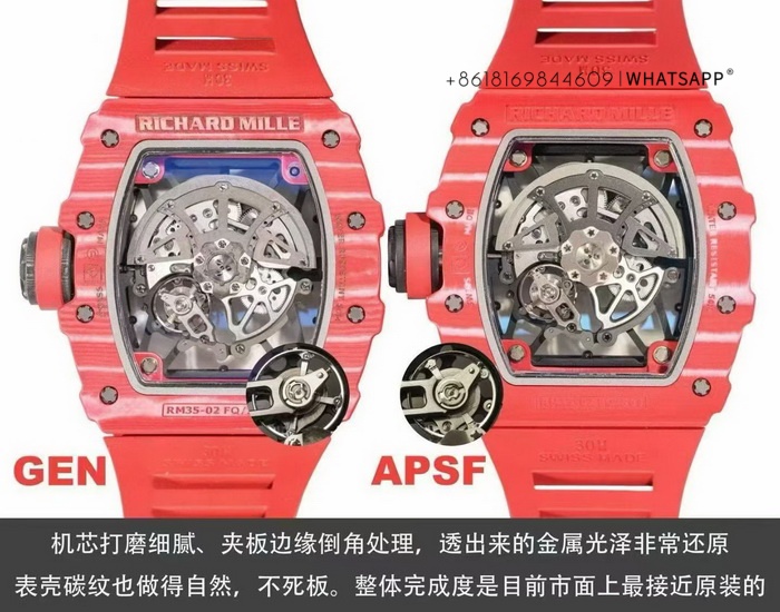 1:1 Replica Richard Mille RM35-02 -Comparison with the genuine version review 第3张