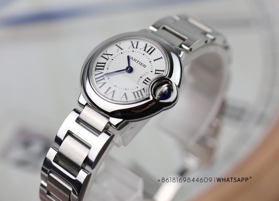 V6 Factory Top Reproduction BALLON BLEU DE CARTIER WSBB0067 28mm Quartz Watch Sales 第4张