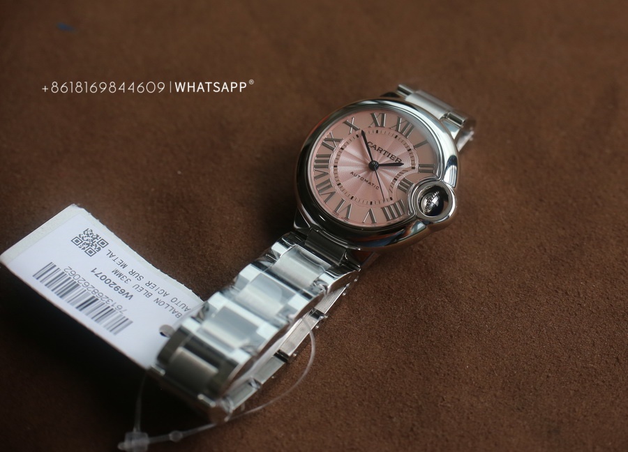 Top Quality Replica BALLON BLEU DE CARTIER W6920100 33mm (Pink) Watch for Sale 第2张