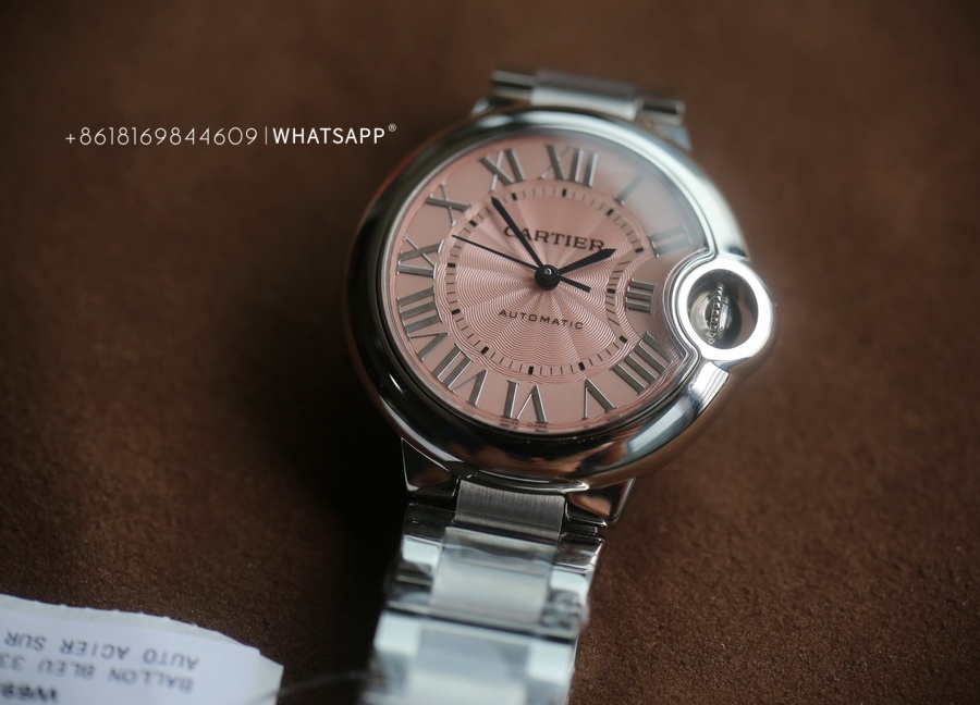 Top Quality Replica BALLON BLEU DE CARTIER W6920100 33mm (Pink) Watch for Sale 第3张