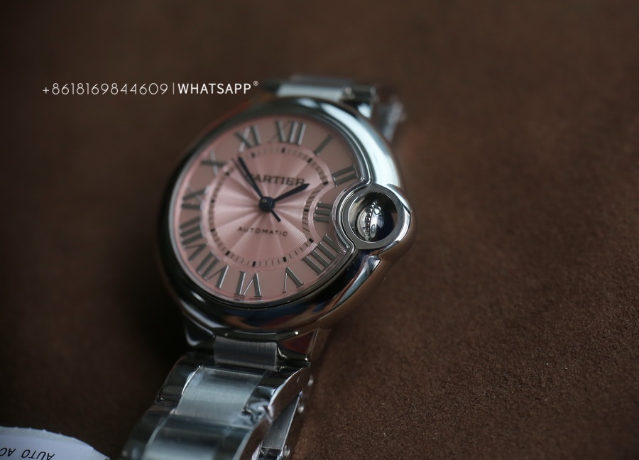 Top Quality Replica BALLON BLEU DE CARTIER W6920100 33mm (Pink) Watch for Sale 第4张