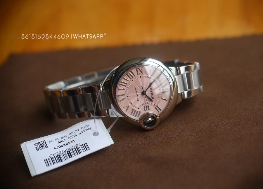 Top Quality Replica BALLON BLEU DE CARTIER W6920100 33mm (Pink) Watch for Sale 第5张