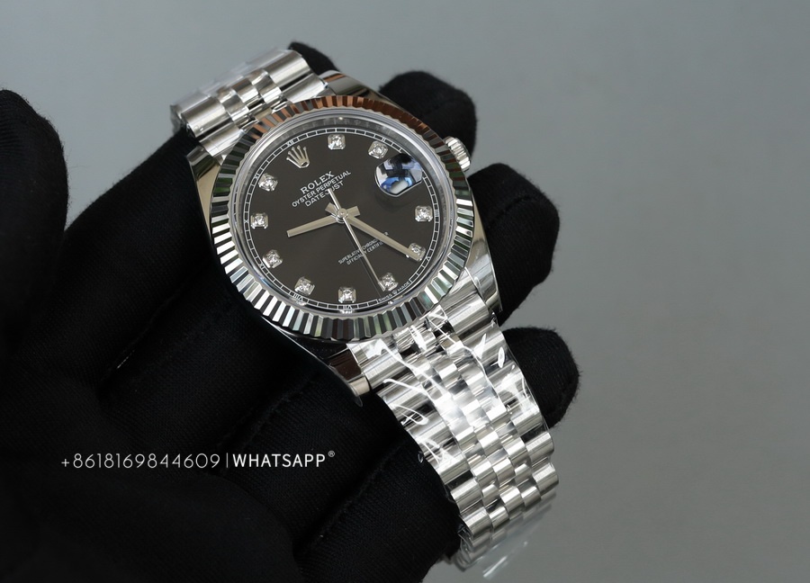 VS Factory Rolex Datejust M126334-0012 41mm Black Diamond Dial Super Clone 第3张
