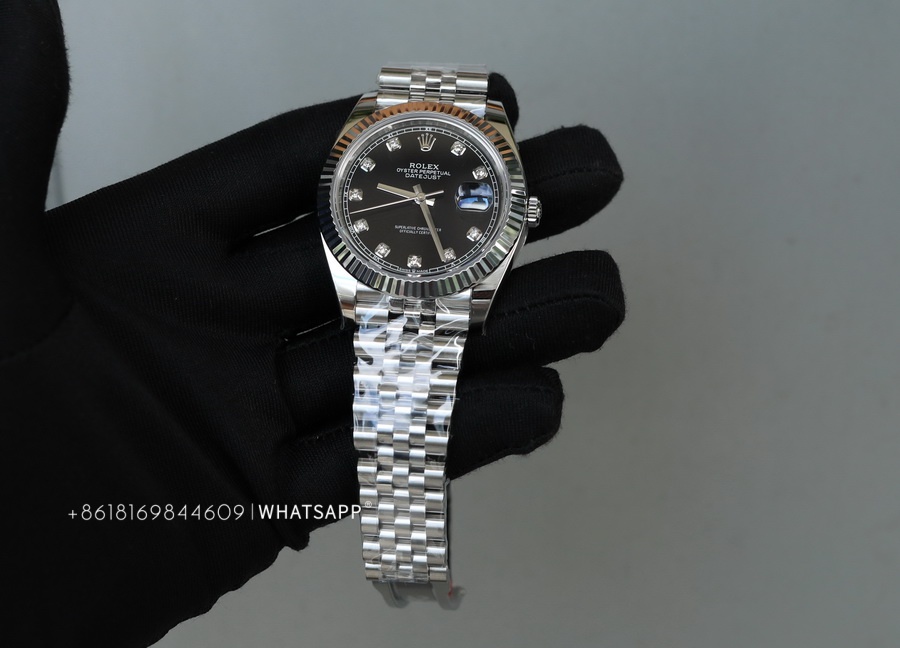 VS Factory Rolex Datejust M126334-0012 41mm Black Diamond Dial Super Clone 第2张