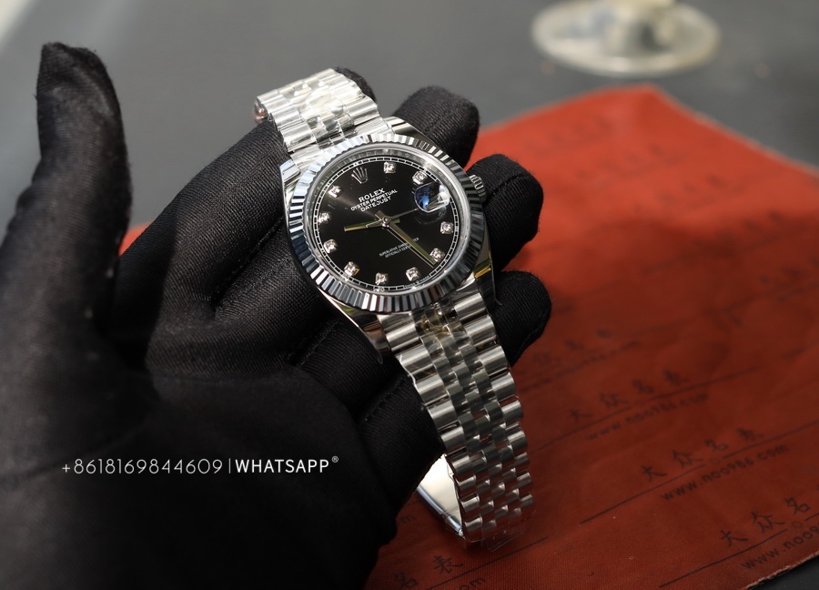 VS Factory Rolex Datejust M126334-0012 41mm Black Diamond Dial Super Clone 第4张