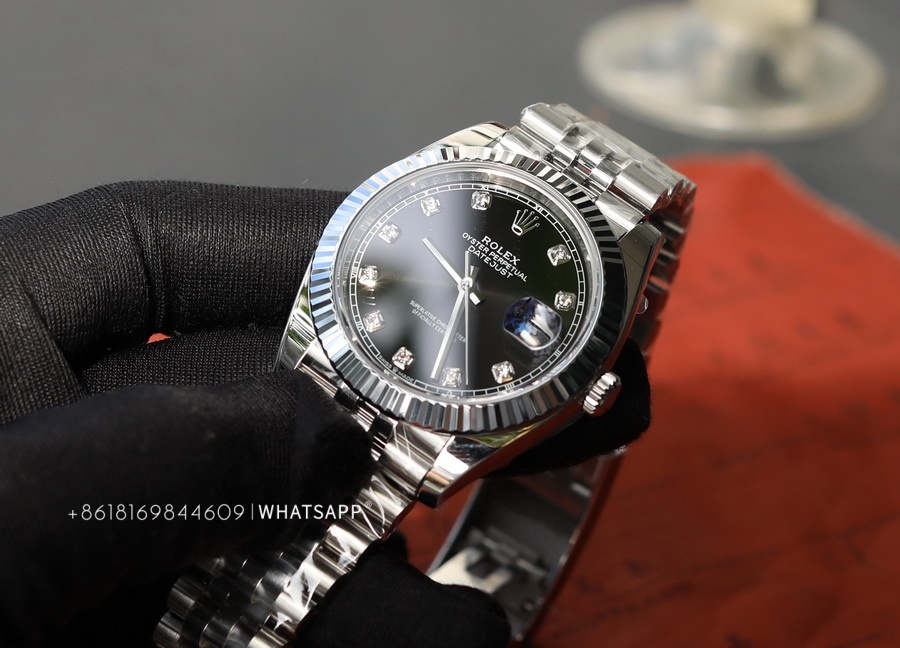 VS Factory Rolex Datejust M126334-0012 41mm Black Diamond Dial Super Clone 第5张