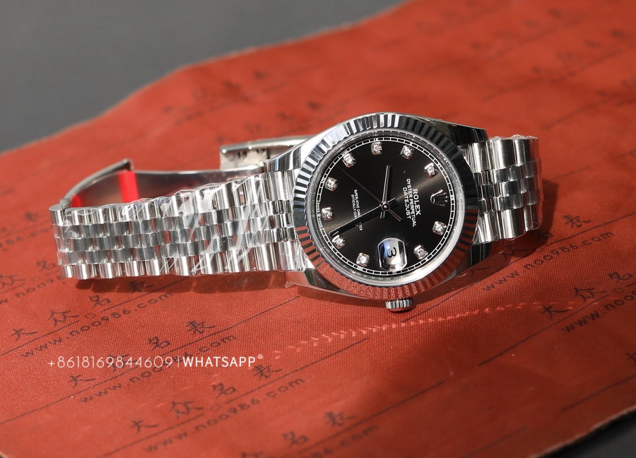 VS Factory Rolex Datejust M126334-0012 41mm Black Diamond Dial Super Clone 第10张