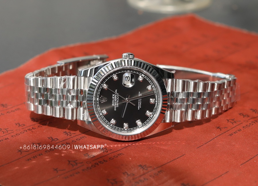 VS Factory Rolex Datejust M126334-0012 41mm Black Diamond Dial Super Clone 第8张