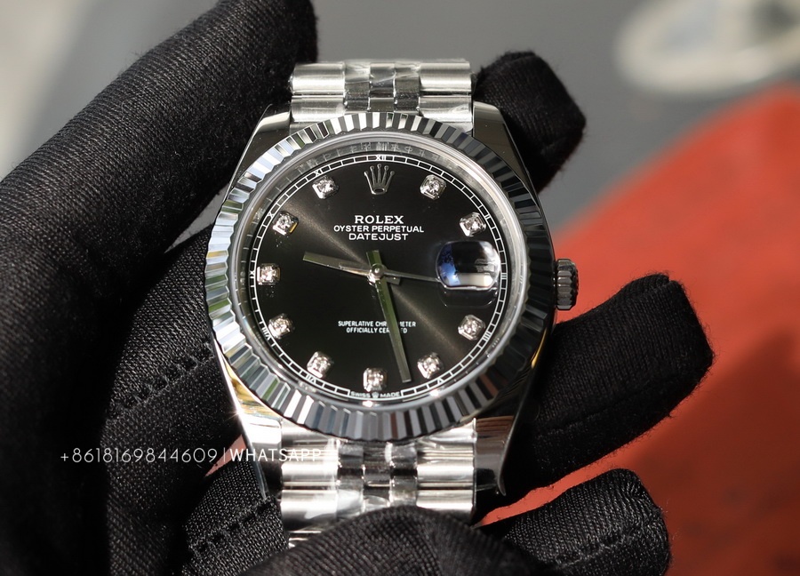 VS Factory Rolex Datejust M126334-0012 41mm Black Diamond Dial Super Clone 第7张