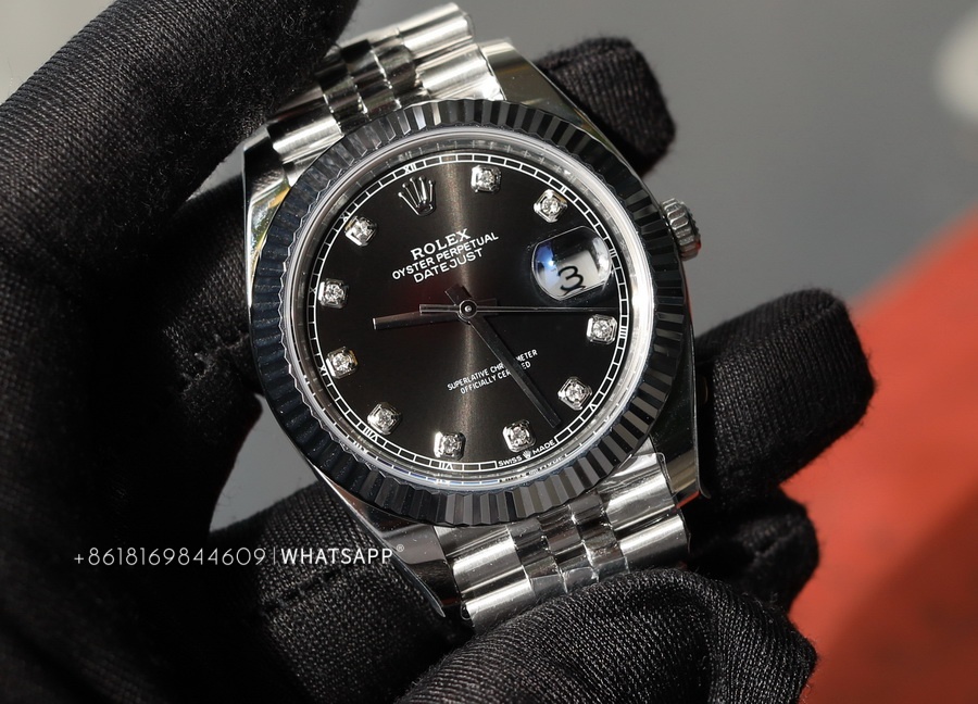 VS Factory Rolex Datejust M126334-0012 41mm Black Diamond Dial Super Clone 第6张