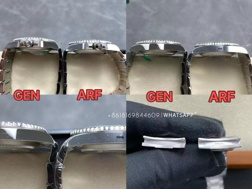 Rolex Hulk Submariner 116610LV Green Dial Replica vs Genuine Watch Review 第8张